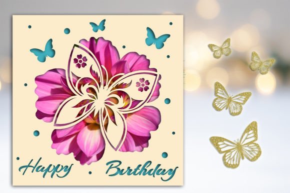 Download Happy Birthday Card SVG Greeting Card - Birthday Collection