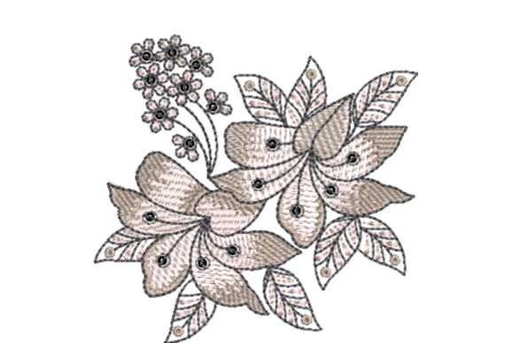 Download Beautiful Floral Embroidery Design - Premium Bundle