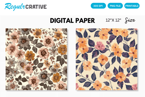 Download Seamless Floral Girl Pattern Paper - Premium Resources